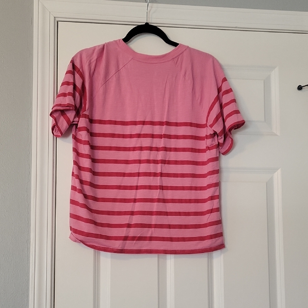 Maurices Pink Striped Crop Top - Picture 4 of 4